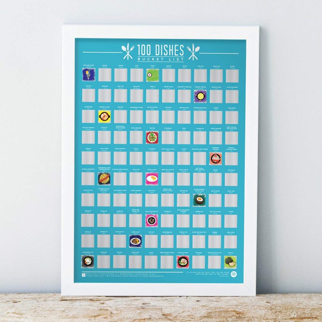 Скретч-постер 100 блюд Скретч-постер 100 блюд