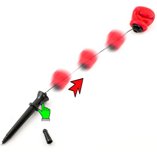 Ручка-стрелялка Боксерская перчатка Ручка-стрелялка Боксерская перчатка