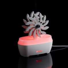 Увлажнитель-ароматизатор Steam Spin (белый с серым)