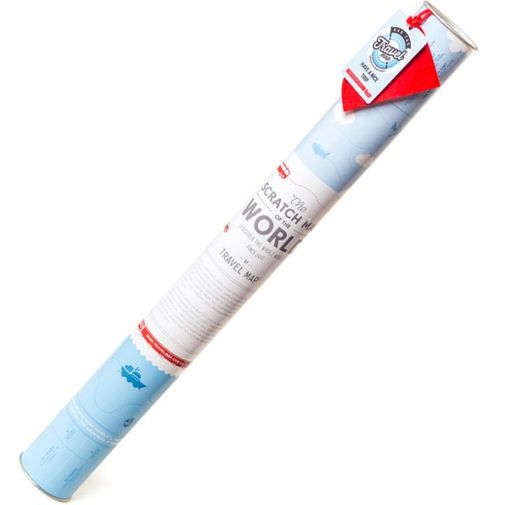 Скретч-карта мира Silver (на английском)