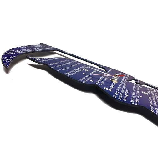 Часы настенные Экран смерти Вид сбоку