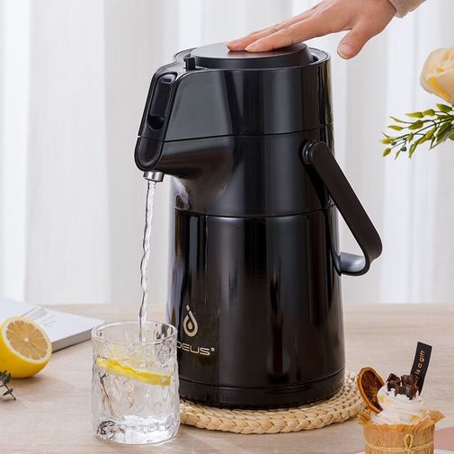 Термос с помпой Jiayi (Черный) Термос с помпой Jiayi (Черный)