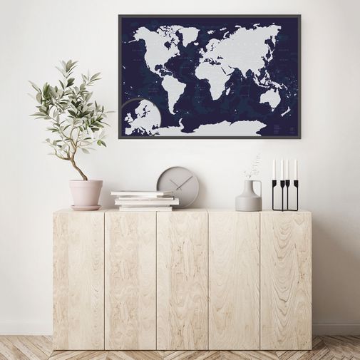 Скретч-карта мира Afi Design Blue (84х60 см, на английском) Скретч-карта мира Afi Design Blue (84х60 см, на английском)