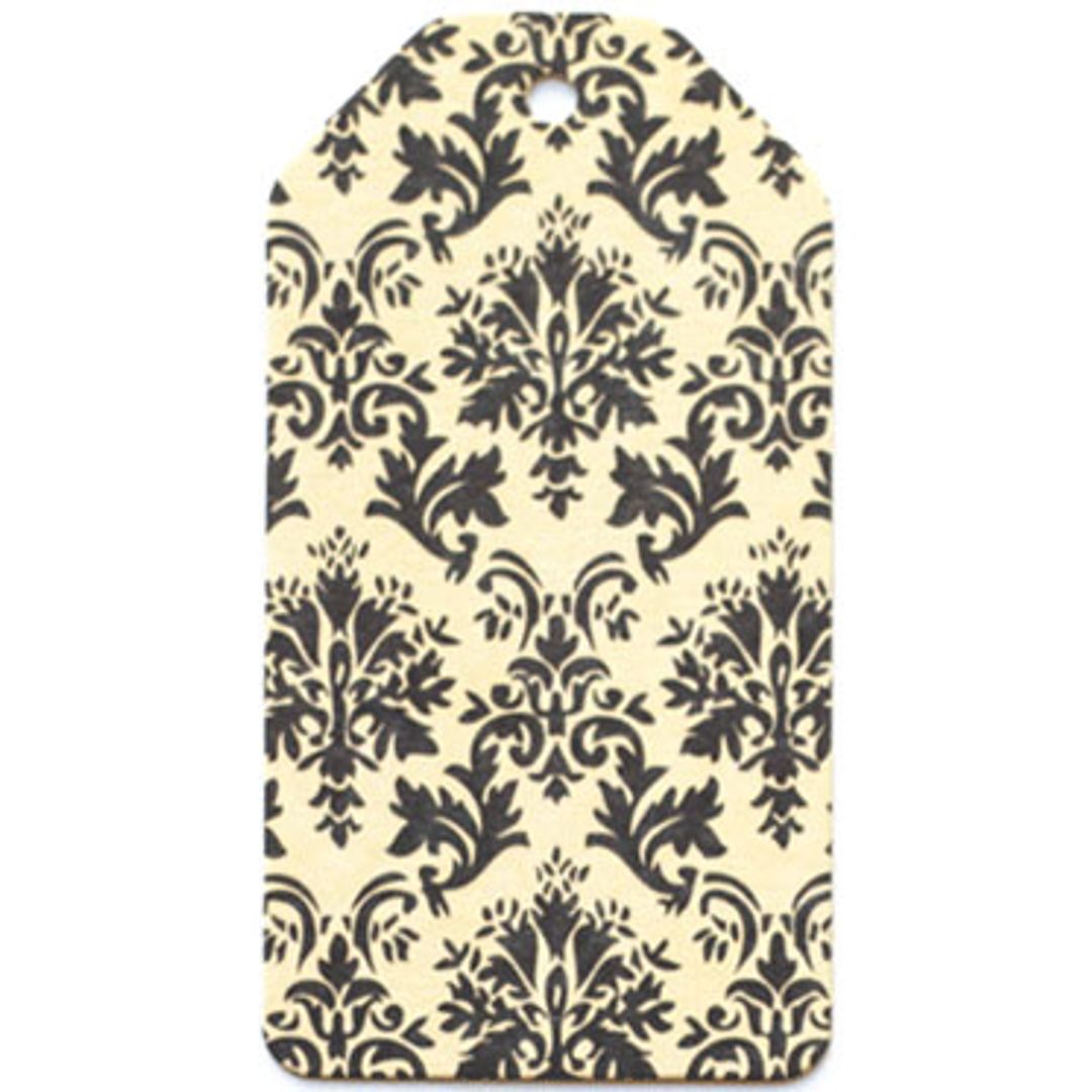Бирка упаковочная Барокко — бежевый погон