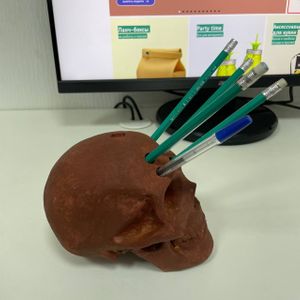 Настольный органайзер Череп Rust