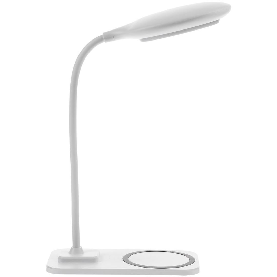 Настольная лампа с беспроводной зарядкой Modicum (белый)