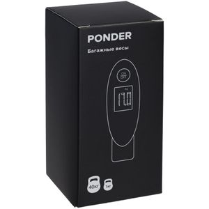 Дорожные весы Ponder (Черный)