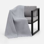 Плед вафельный Elenglect (светло-серый)