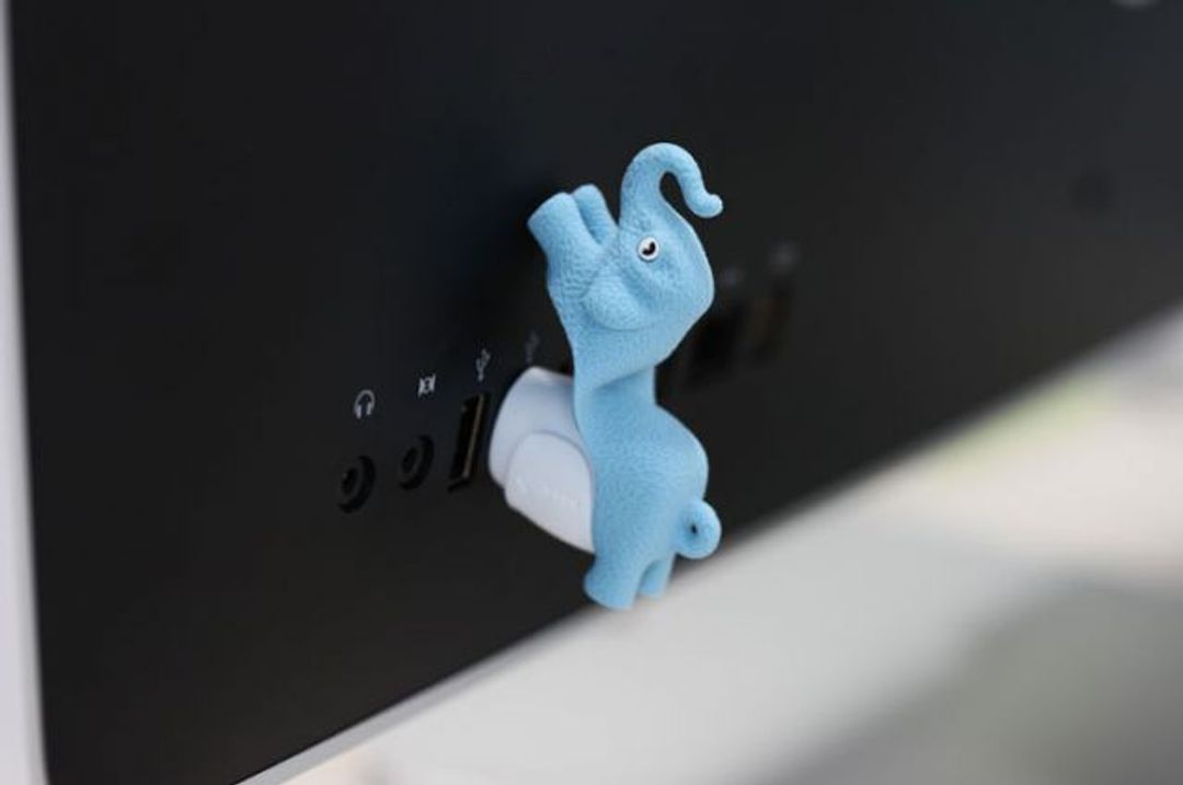 Флешка Слон Голубой 2 Гб