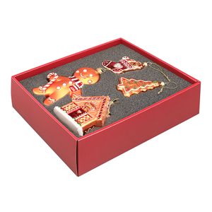 Набор ёлочных украшений Ginger celebration из коллекции New Year Essential, 4 шт. Набор ёлочных украшений Ginger celebration из коллекции New Year Essential, 4 шт.