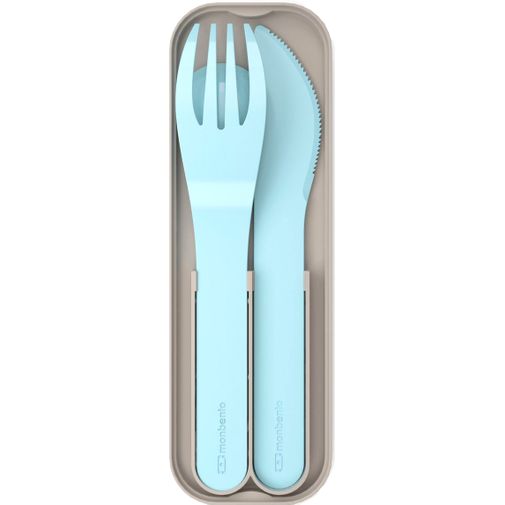 Столовый набор в футляре Monbento Pocket color (iceberg) Столовый набор в футляре Monbento Pocket color (iceberg)