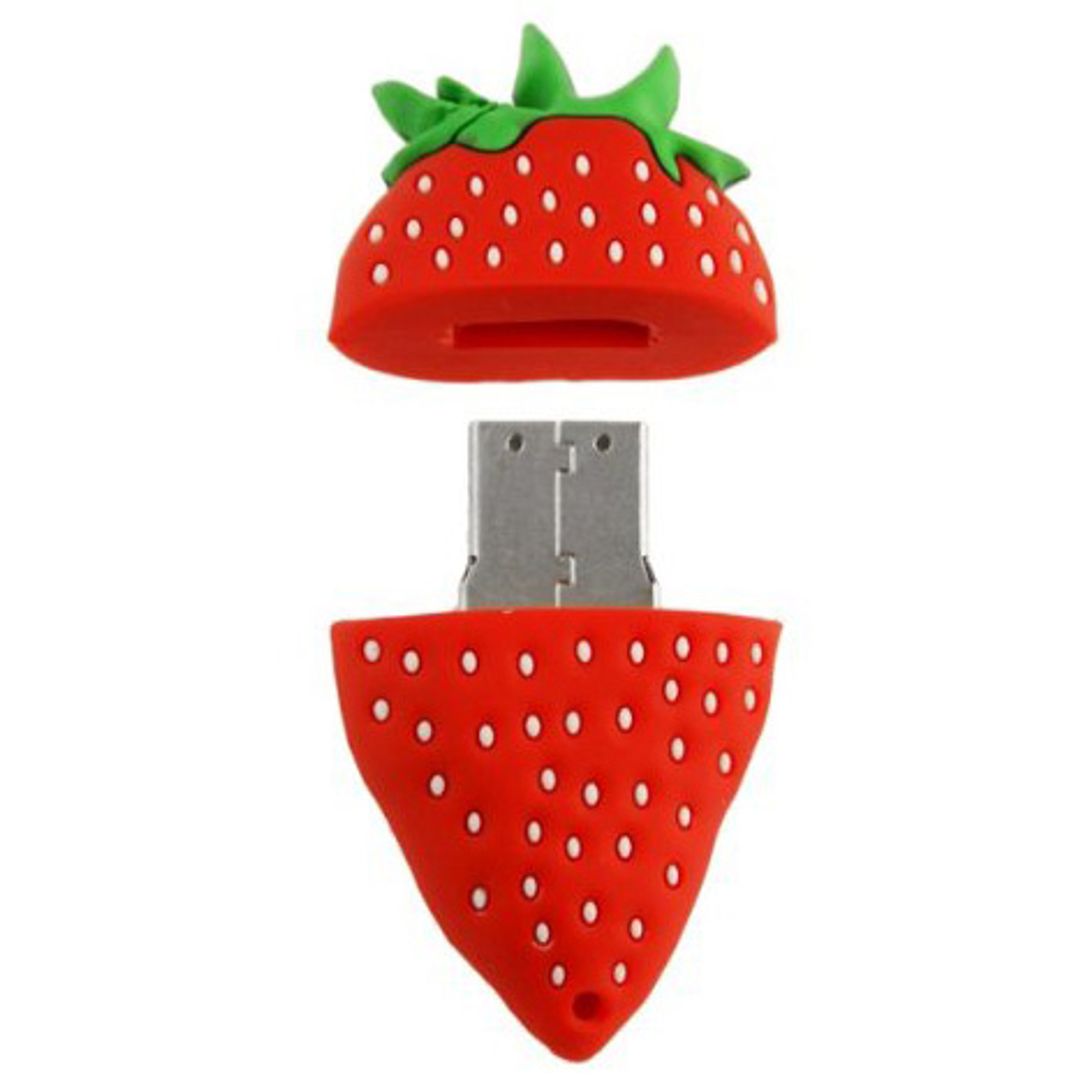 Флешка Клубничка 8 Гб Со снятой крышкой Флешка Клубничка 8 Гб Со снятой крышкой