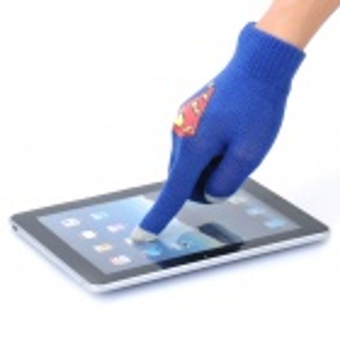 Перчатки для сенсорного экрана Superman Перчатки для сенсорного экрана Superman