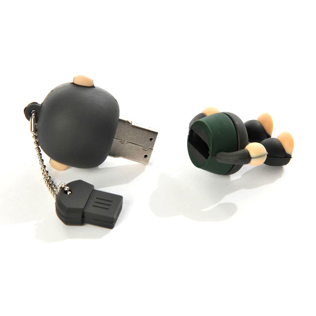 Флешка Обезьянка 16 Гб (Коричневая) В открытом виде