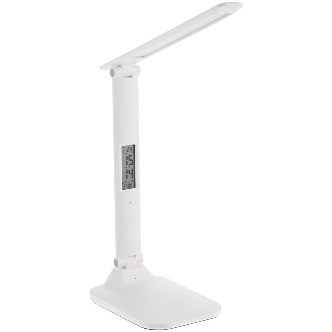 Настольная лампа с часами и календарем Office Torch ver.2 (белый)