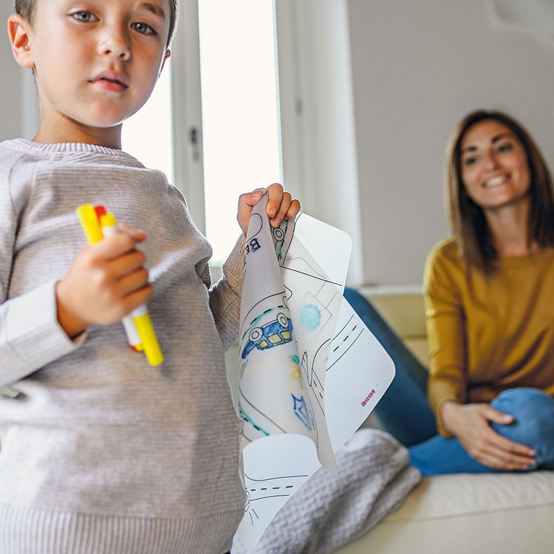 Набор для рисования Bimbi рождество (коврик + 4 маркера)