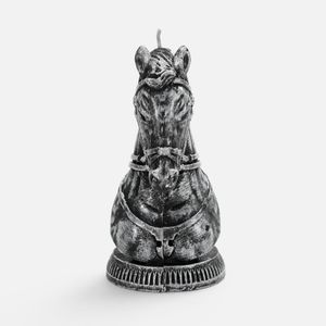 Свеча фигурная Бюст лошади (серебристый) Свеча фигурная Бюст лошади (серебристый)