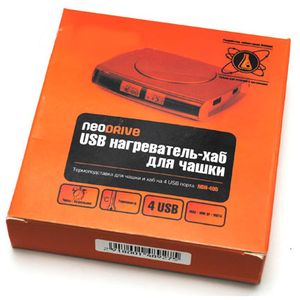 USB Хаб нагреватель с часами и термометром