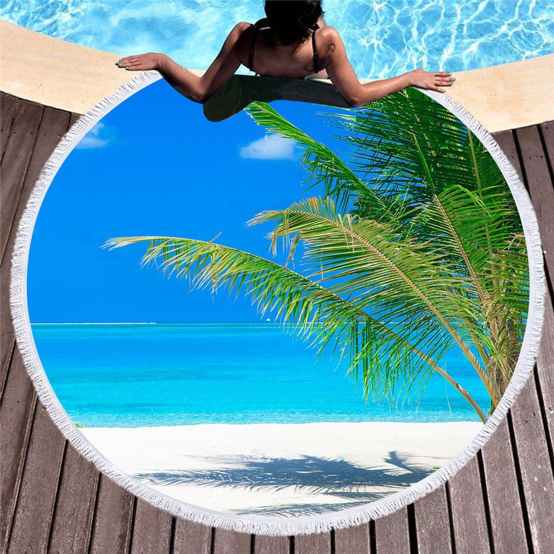 Пляжный коврик Рай под пальмами  по цене 1 490 руб. в интернет .