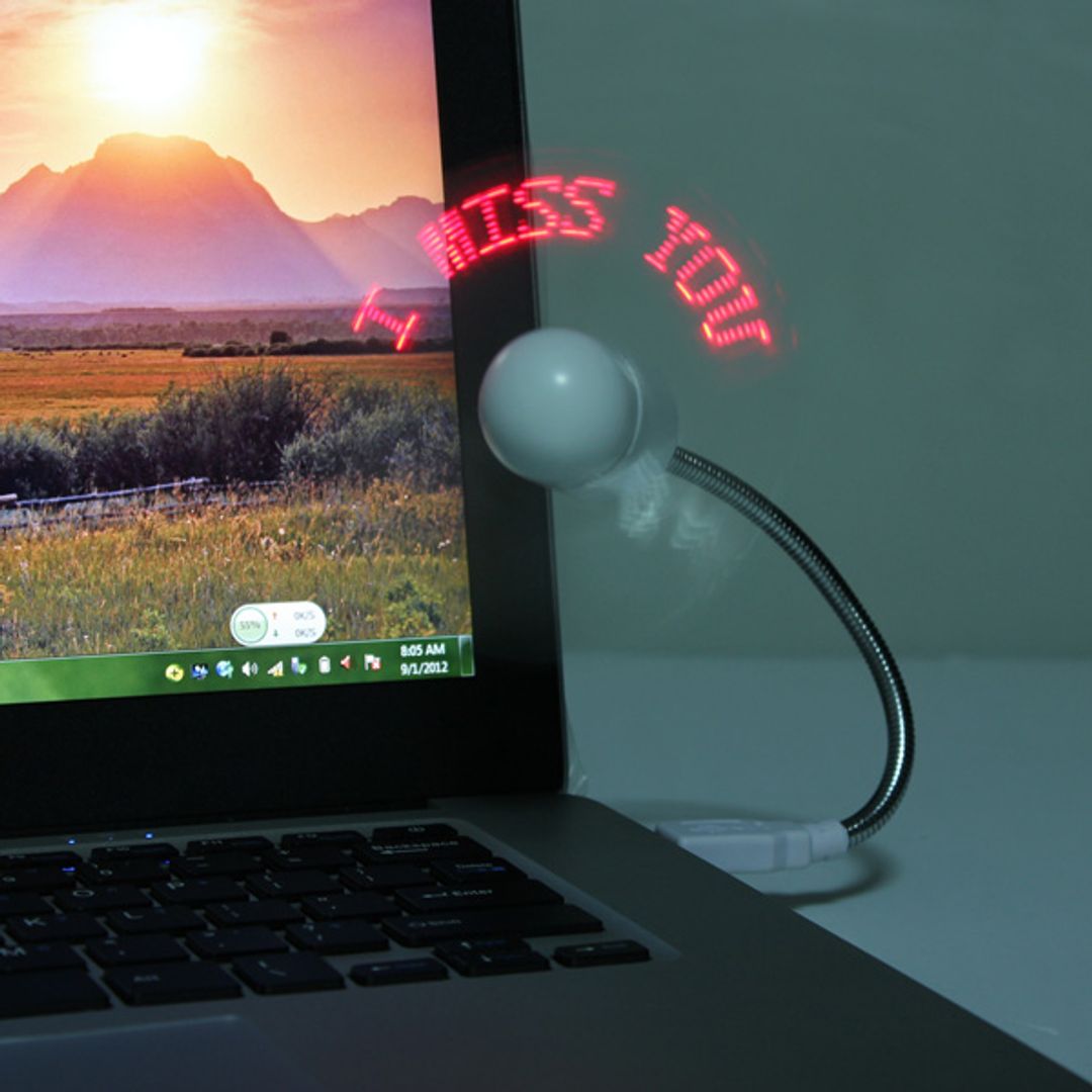 USB Вентилятор с программируемым текстом