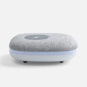 Bluetooth-колонка с беспроводной зарядкой и подсветкой Terrafonic (серый)