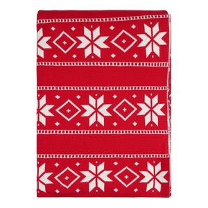 Плед из хлопка с новогодним рисунком Frostwork из коллекции New Year Essential, 130x180 см Плед из хлопка с новогодним рисунком Frostwork из коллекции New Year Essential, 130x180 см