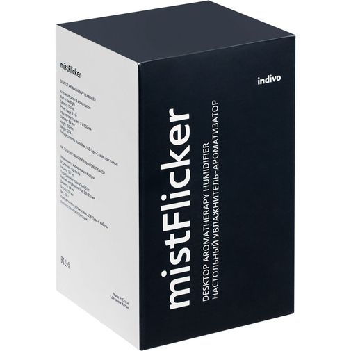 Увлажнитель-ароматизатор с подсветкой mistFlicker (черный) Увлажнитель-ароматизатор с подсветкой mistFlicker (черный)