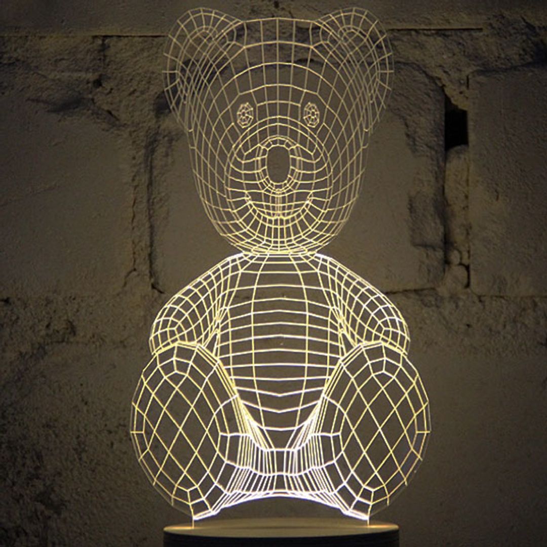 3D Лампа Медведь 3D Лампа Медведь