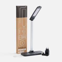 Настольная лампа с беспроводной зарядкой Power Light (черный)