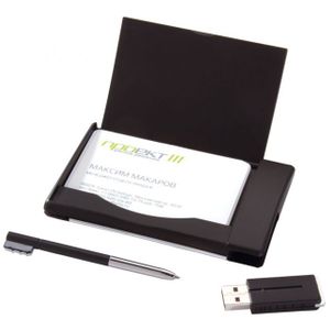 Флешка Футляр для визиток с ручкой 8 Гб