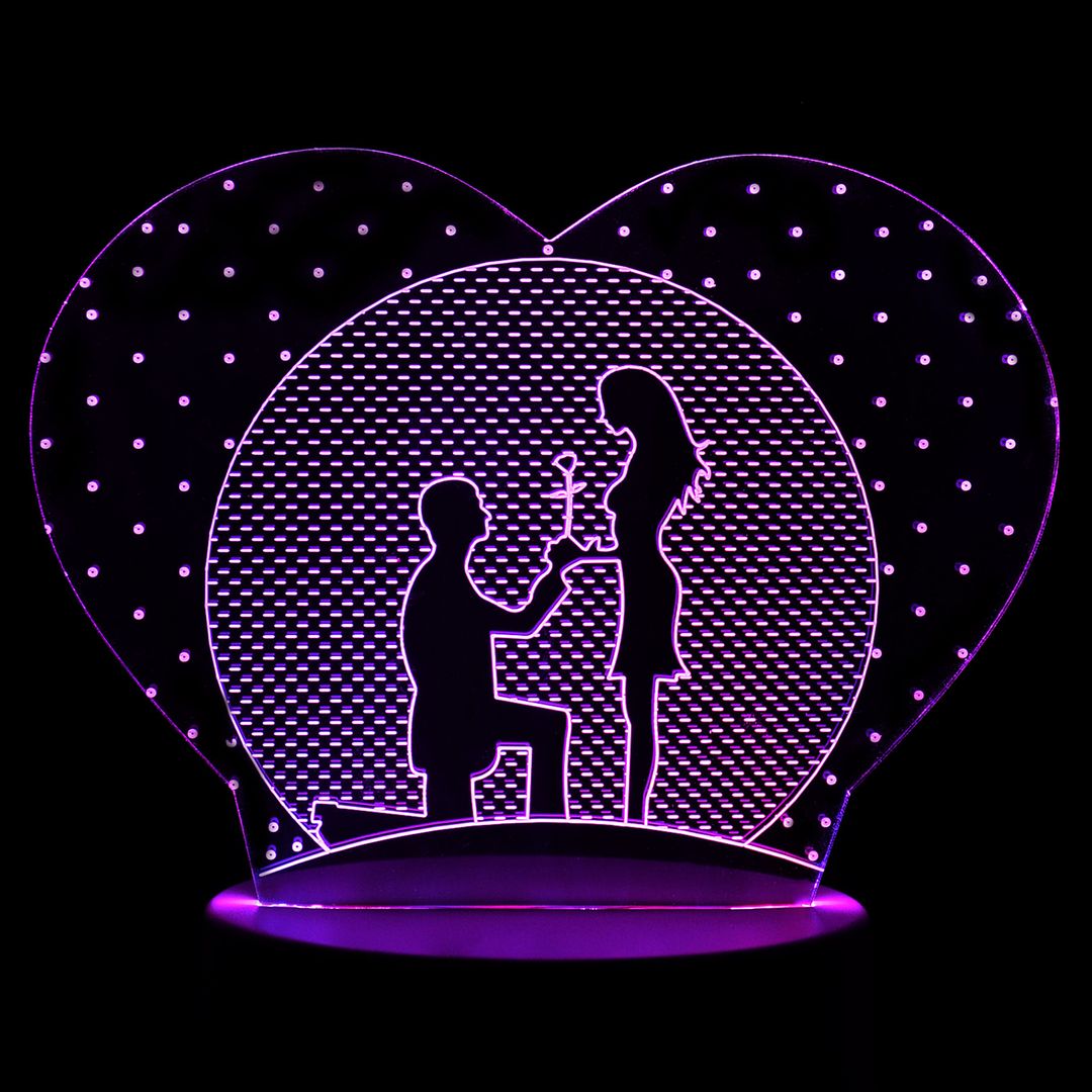 3D Лампа Признание в любви 3D Лампа Признание в любви