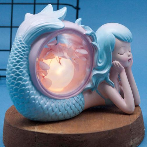 Ночник Русалка Mermaid (Голубой)