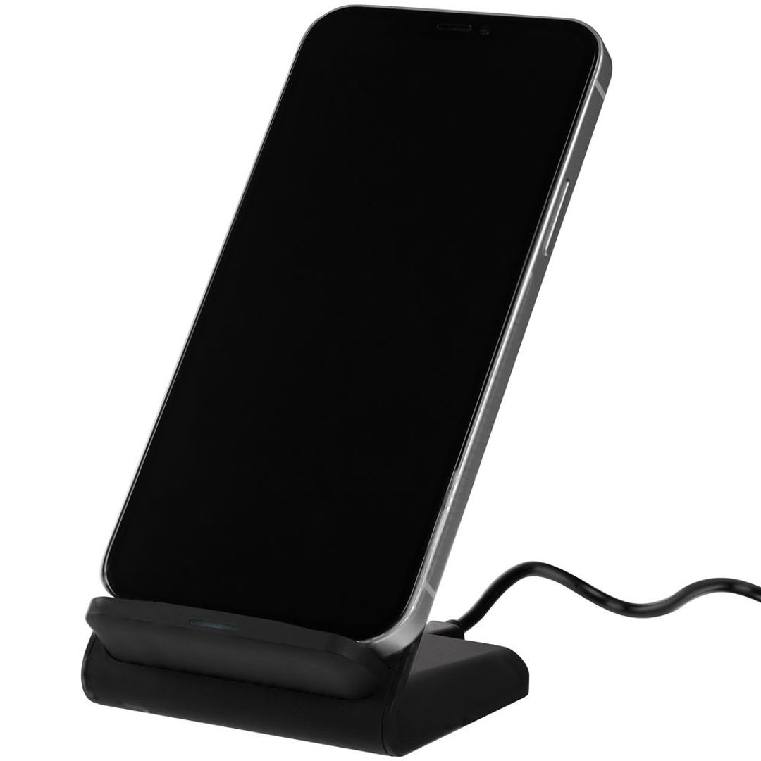 Беспроводное зарядное устройство с быстрой зарядкой Overtop (Черное) Беспроводное зарядное устройство с быстрой зарядкой Overtop (Черное)