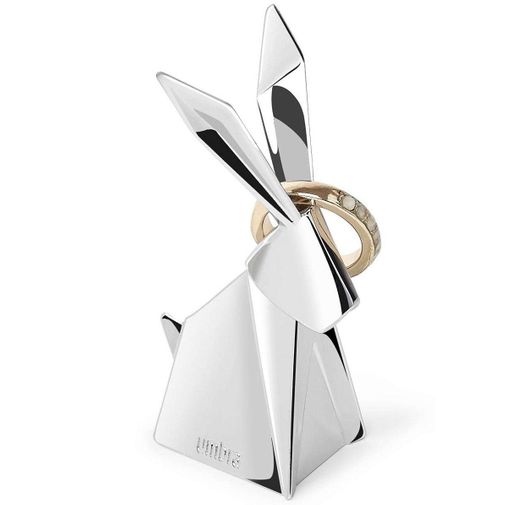 Подставка для колец Origami Кролик (Хром)