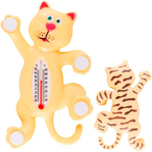 Термометр оконный на присоске Кот