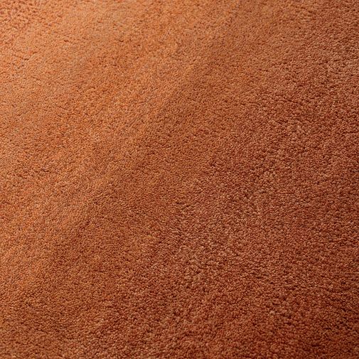 Ковер из шерсти Over Horizon терракотового цвета из коллекции Trendy Ruffles, 120x180 см