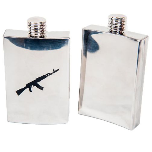 Фляжки Калашников с силуэтом винтовки