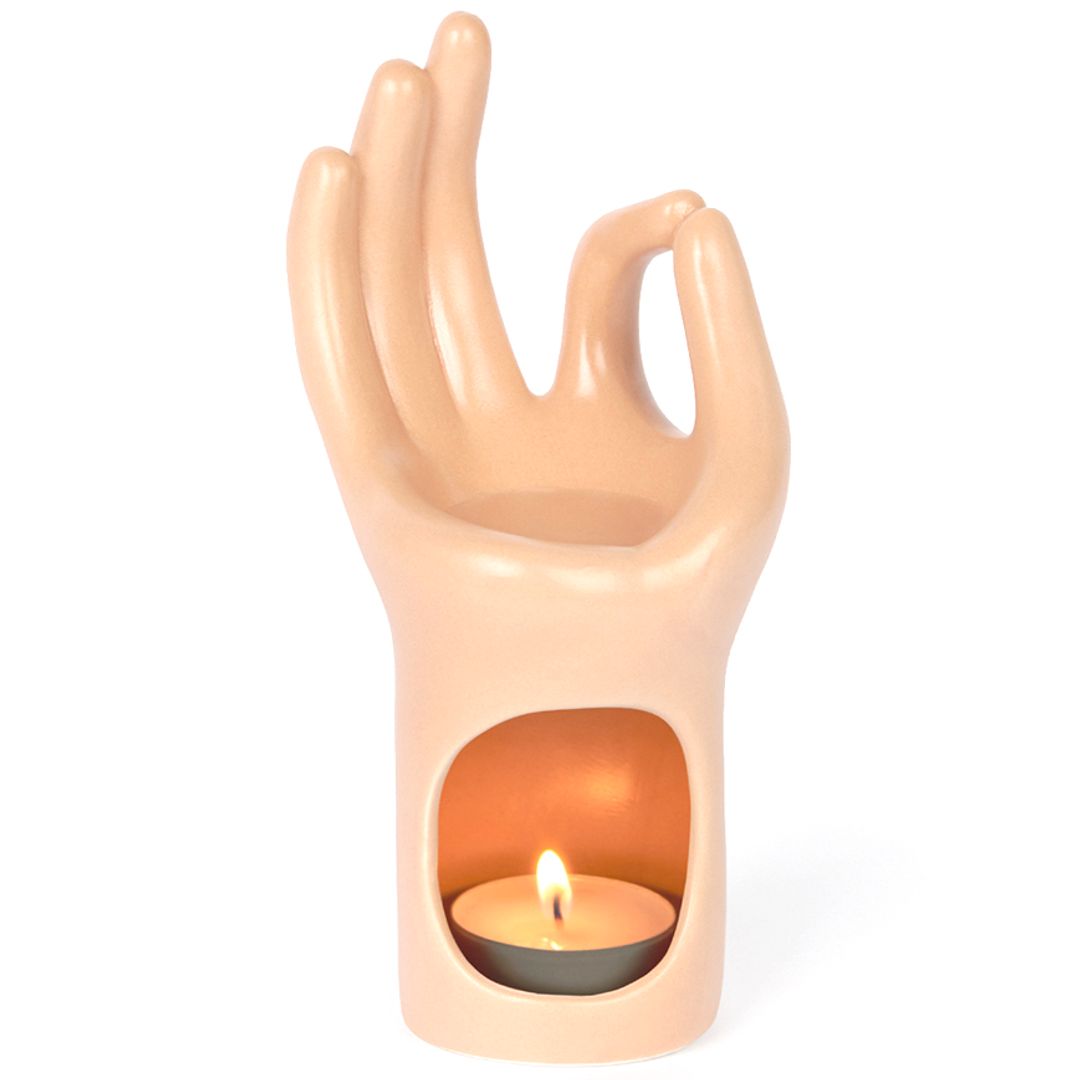 Подсвечник Om Meditation Hand