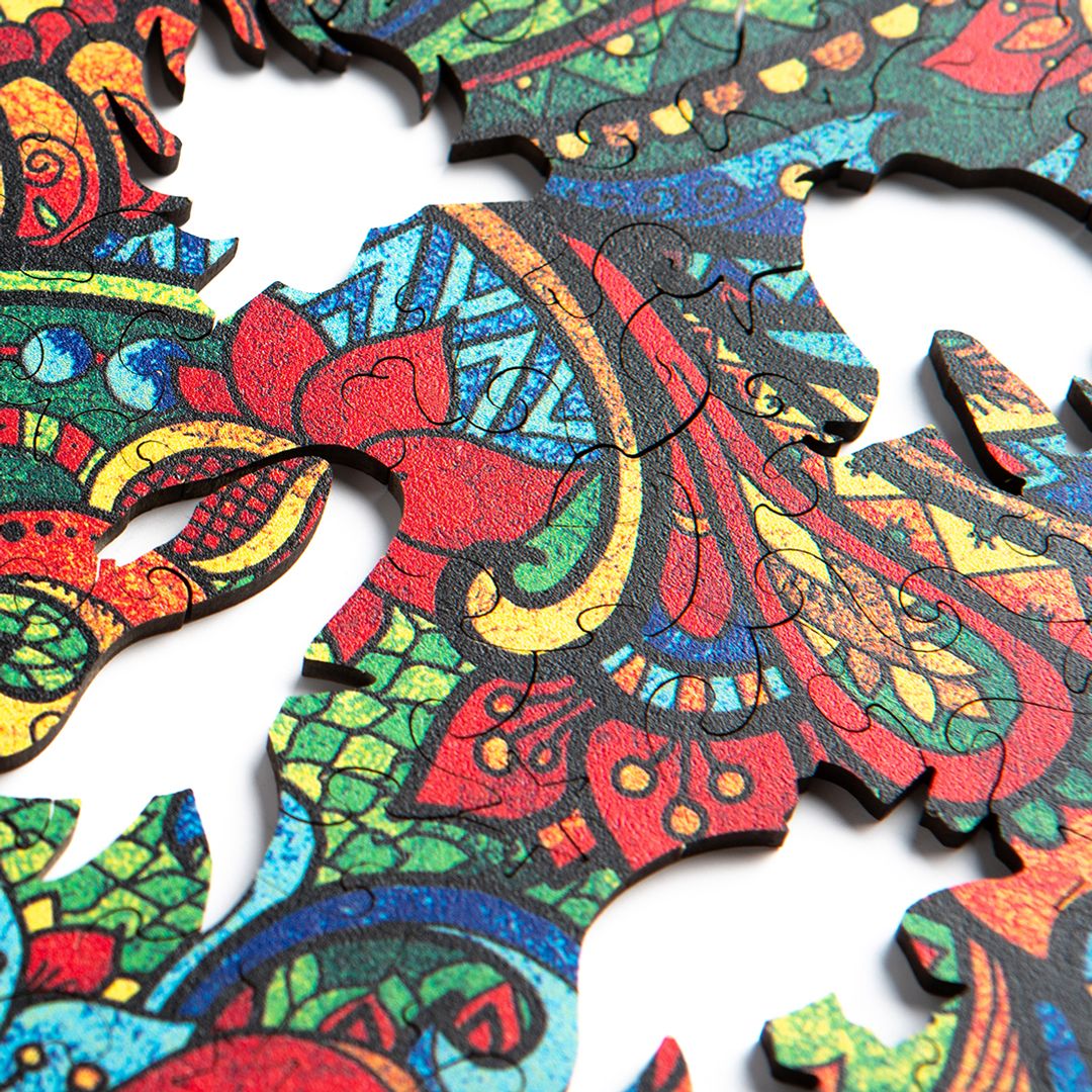 Деревянный пазл Puzzlewood Трицератопс