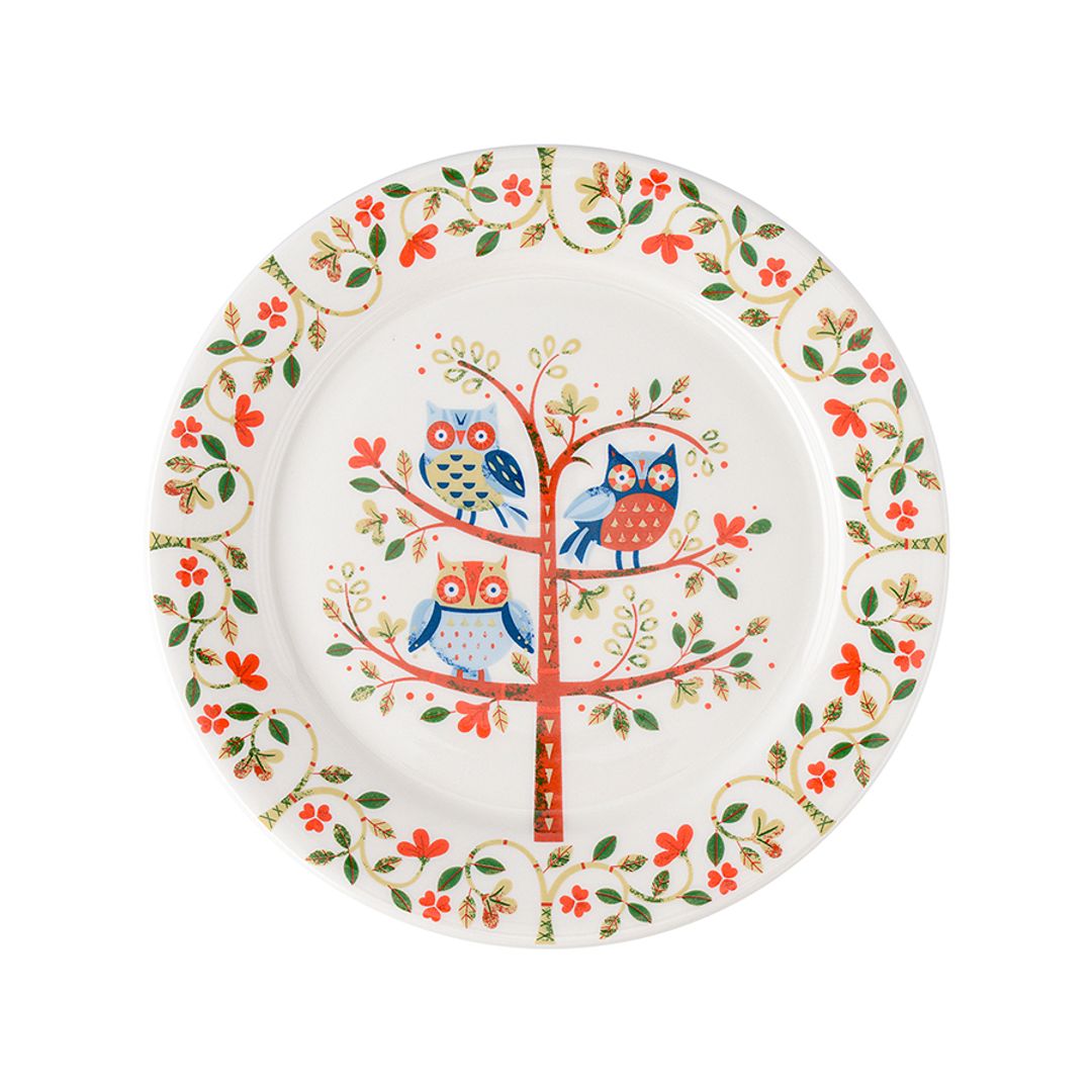 Набор тарелок Owl из коллекции Birds of Paradise (Ø18 см)