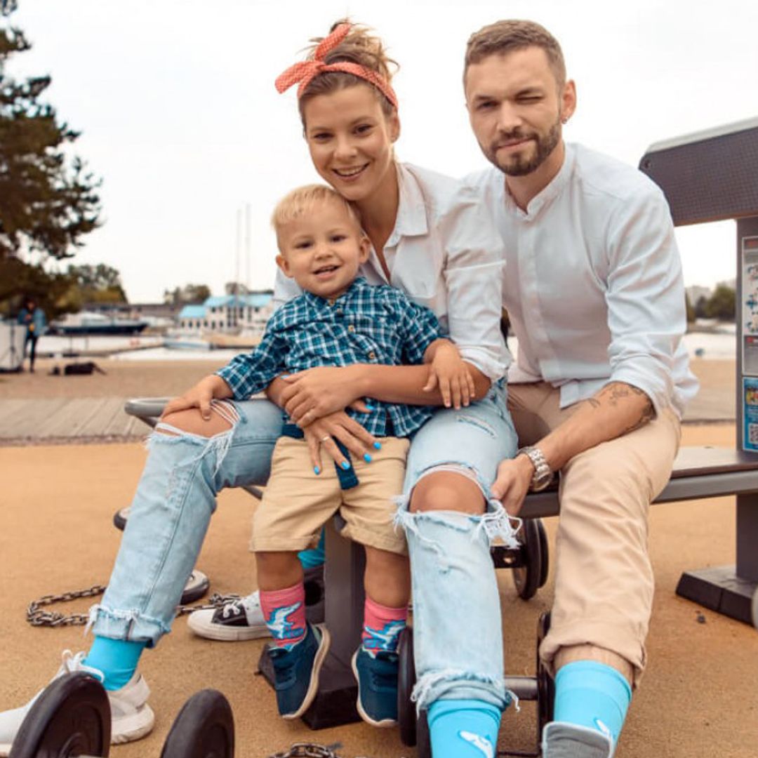 Носки детские Динозаврики на велике