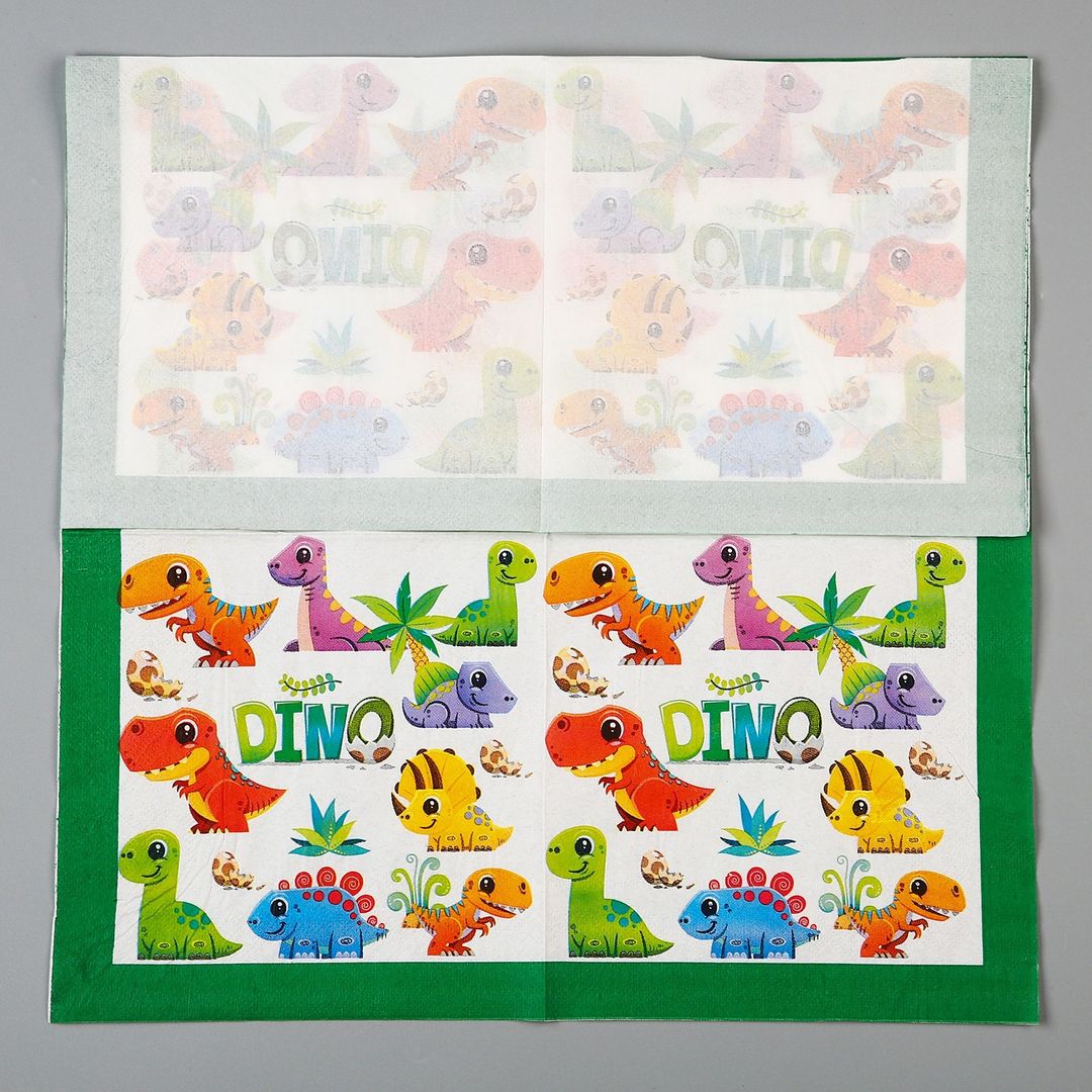 Салфетки бумажные Дино (20 шт)