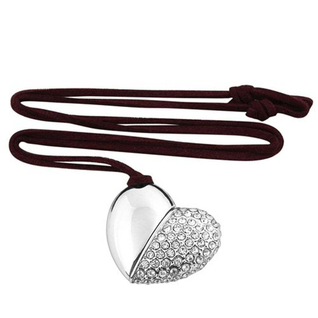 Флешка Сердечко со стразами 4 Гб Флешка Сердечко со стразами 4 Гб