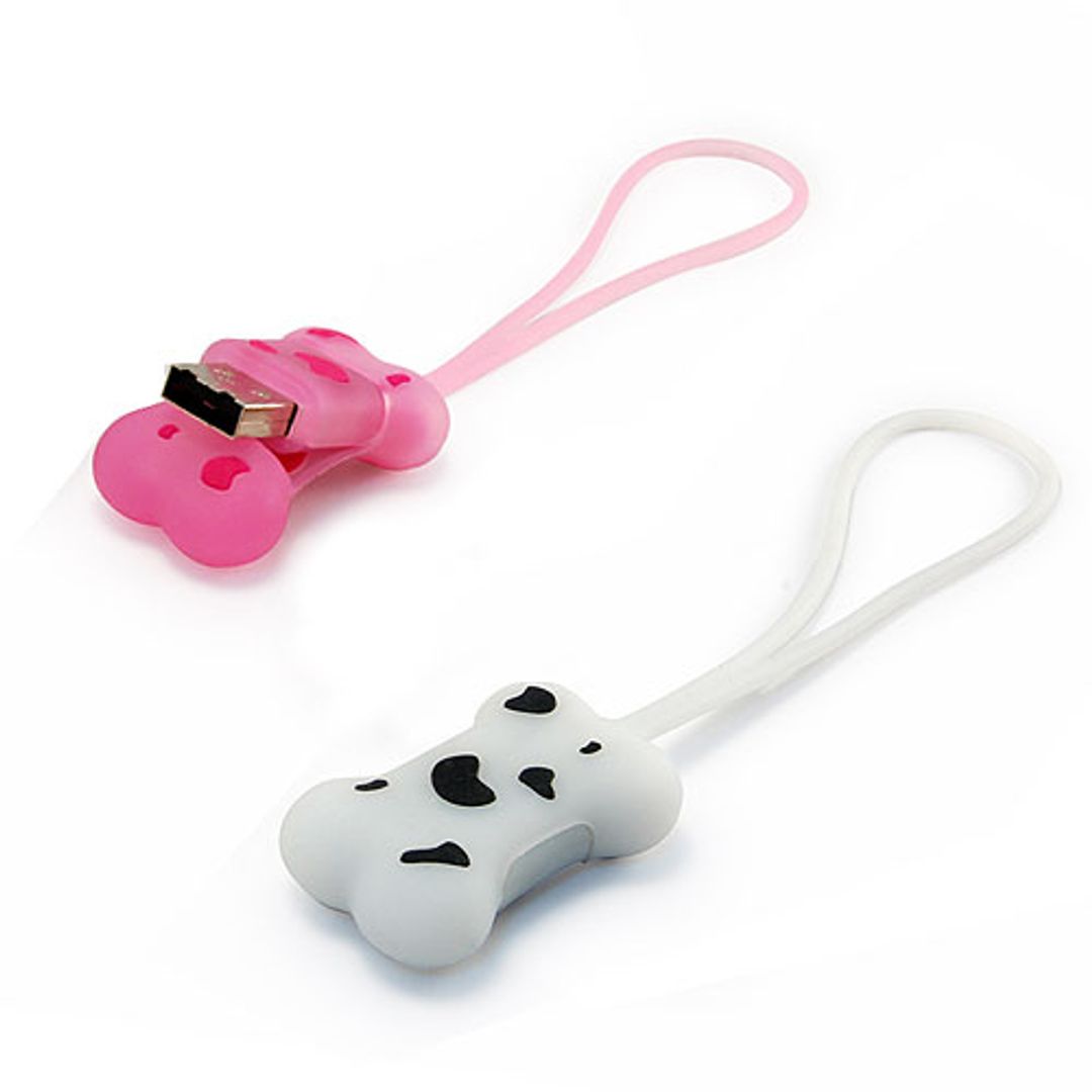 Флешка Косточка Черно-белая 4 Гб Флешка Косточка Черно-белая 4 Гб