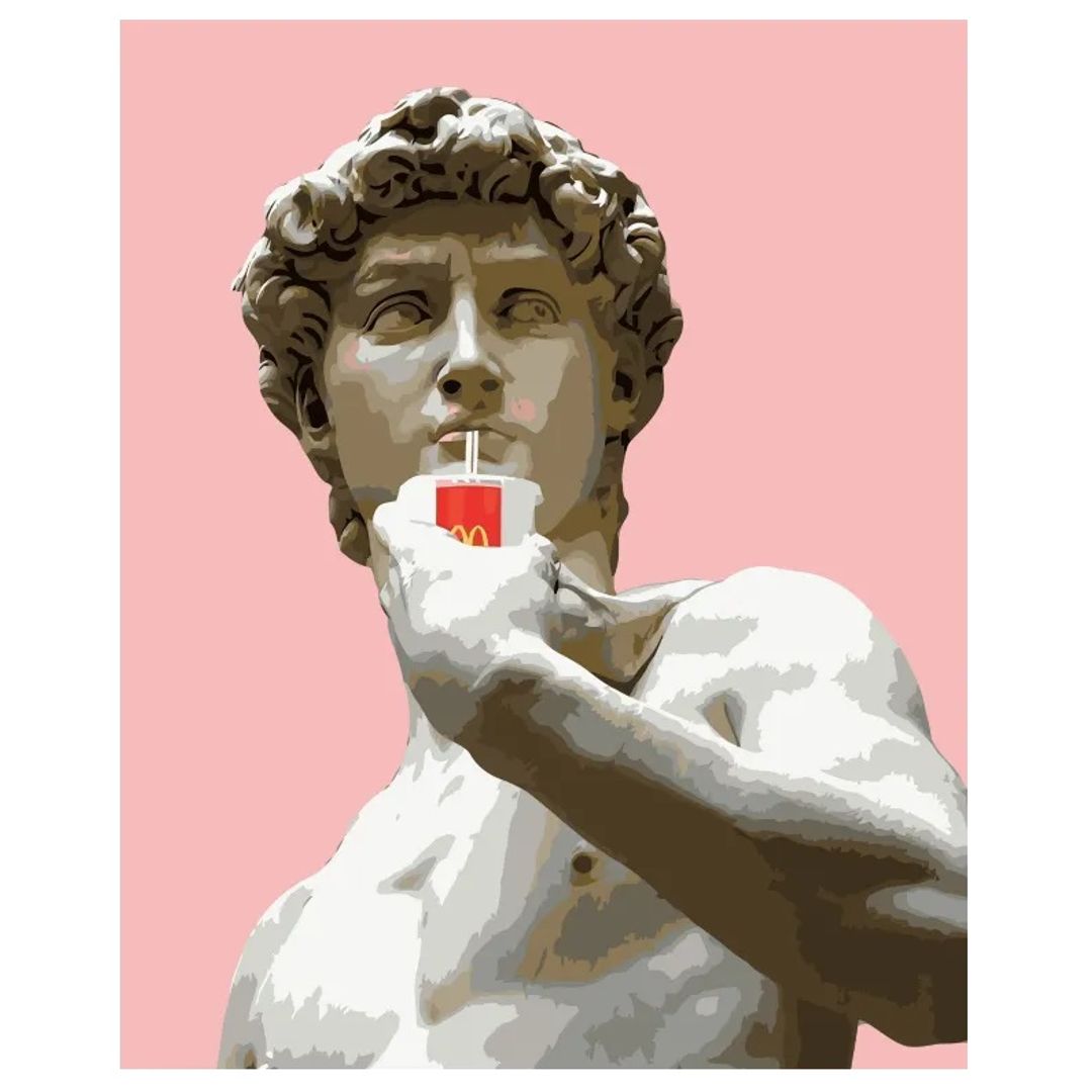 Картина по номерам Давид и точка (40х50 см)