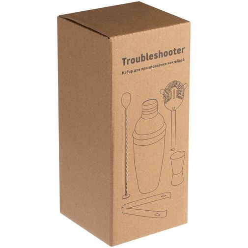 Набор для приготовления коктейлей Troubleshooter (Серебристый) Набор для приготовления коктейлей Troubleshooter (Серебристый)
