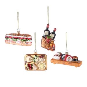 Набор ёлочных украшений Christmas feast из коллекции New Year Essential, 4 шт. Набор ёлочных украшений Christmas feast из коллекции New Year Essential, 4 шт.