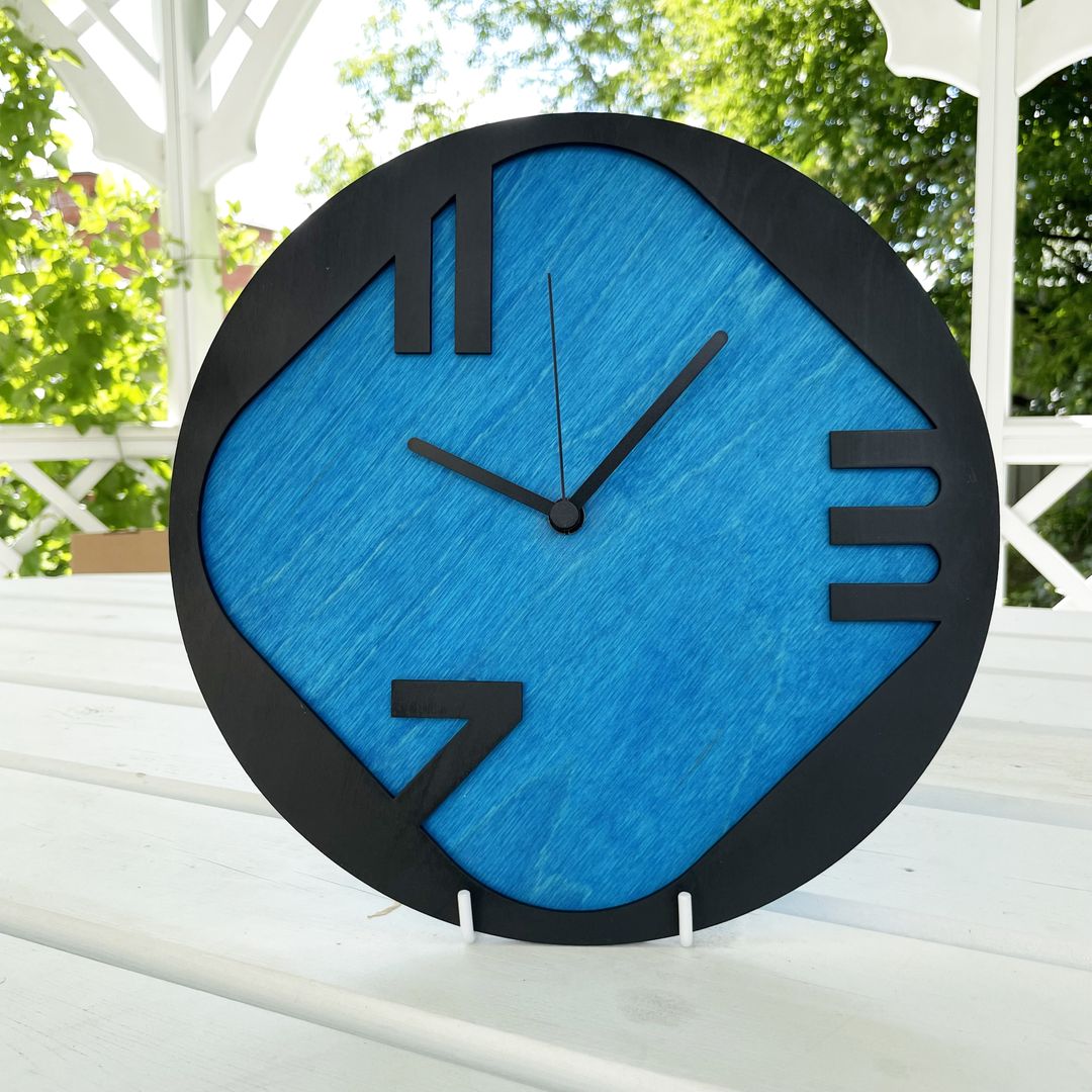 Часы настенные 3-7-11 Голубой