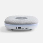 Bluetooth-колонка с беспроводной зарядкой и подсветкой Terrafonic (серый)