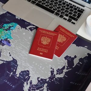 Скретч-карта мира Afi Design Blue (84х60 см, на английском)